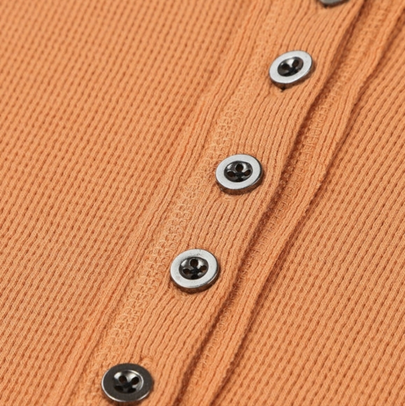 💜 New Ribbed Pretty Orange Top - Picture 4 of 8